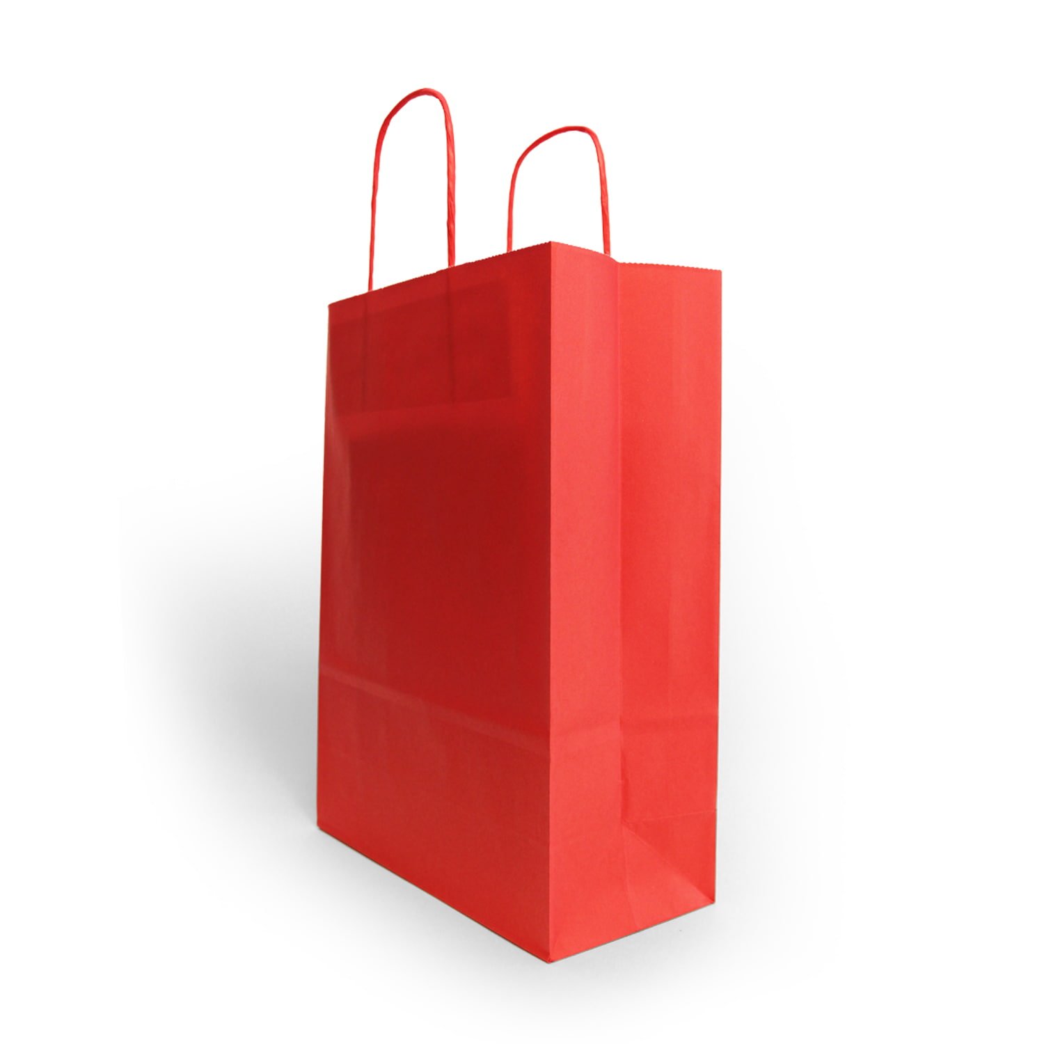 Papirnate vrećice s pletenom ručkom - CRVENE 220x100x310mm